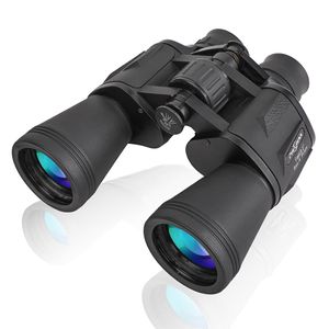 PHELRENA - Prismáticos para adultos, 20 x 50, compactos y HD, telescopio profesional para pájaros y caza, conciertos de fútbol, pesca, con correa para