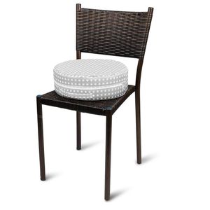 Asiento para niños, lavable, grueso, cojín para silla de aumento desmontable, almohadilla para silla redonda portátil para bebé/bebé/comedor infantil