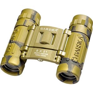 Barska ab10117 8 x 21 mm Lucid visión binoculares, camuflaje Marco, Azul Lens, izquierda/derecha