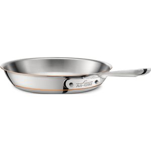 All-Clad 6108SS, artículos de cocina/sartén de núcleo de cobre, 5 capas adheridas, apto para lavavajillas, Acero inoxidable