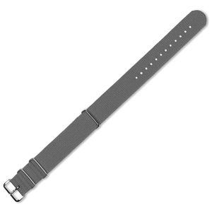 20 mm mod Ballistic Nylon G10 Militar reloj de banda – Gris