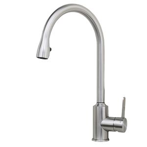 Wells Sinkware 309003 Cario monomando llave de la cocina, acero inoxidable