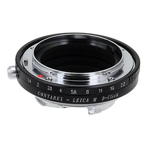 Fotodiox Pro – Adaptador de montura de lente, contarex lente crx-mount a Leica Serie M cámara, declicked apertura con Leica 6-Bit m-coding, uncoupled