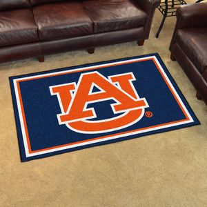 NCAA Auburn University 4 x 6 Rug, 46" x 72"/Pequeño, color negro