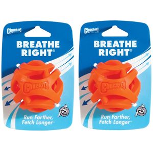 (Pack 2) ¡Chuckit! Respirar bola derecha Fetch (medio)