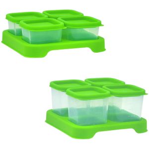 Green Sprouts por I Play. Fresh alimentos para bebés irrompible Cubos, Verde, 2 – 4 onza, 2 unidades)