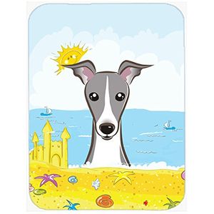 Caroline tesoros del Italiano Greyhound Summer Beach mouse pad, Pad caliente o salvamanteles, multicolor (bb2104mp)