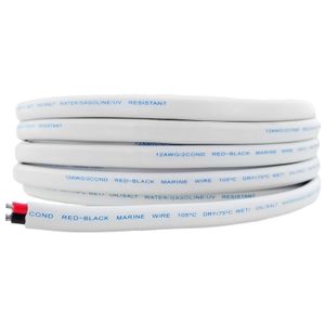 12 AWG (calibre de alambre americano) cobre estañado libre de oxígeno OFC dúplex 12/2 doble conductor AC Marine Boat Wire con tipo 3 Stranding | dispo