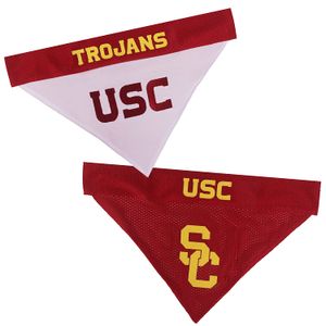 Accesorios para mascotas de primera clase, Bandana reversible, S/ M, USC Trojans