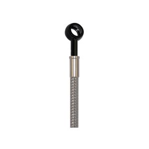 Pro Braking PBC2807-SIL-BLA - Cable de embrague trenzado (manguera plateada y banjos negros inoxidables)