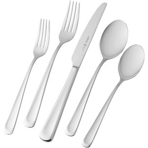 J.A. Henckels International Silvano 45-pc Set de cubiertos de acero inoxidable 18/10