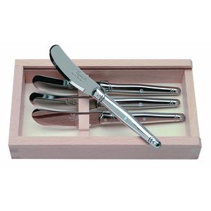Jean Dubost esparcidor de acero inoxidable, conjunto de 4