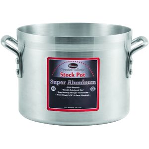 winco EE. UU. Super olla de aluminio, Heavy Weight, 8 Quart, aluminio