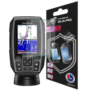 Compatible con GARMIN STRIKER 4 – 4DV – Buscador de peces de 4 CV por IPG 2 protectores de pantalla invisibles antirreflectantes y sin burbujas.