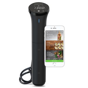 Anova Culinary A2.2-120V-US Sous Vide - Olla de precisión con Bluetooth, circulador de inmersión, 800 W, color negro, Cocina de precisión nano bluetoo