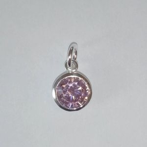 2 unidades plata esterlina CZ luz de vidrio de amatista 8 mm. encanto gota por jensfindings