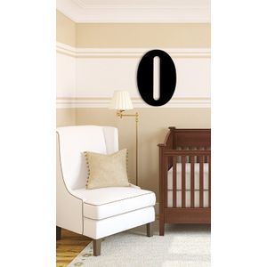 MUNCH Oversized Negro Letras de madera, o