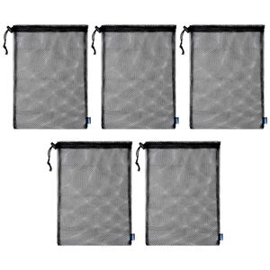 BCP 5pcs bolsa de Ditty de almacenamiento de malla de nailon bolsa para viajes y actividad al aire última intervensión, 15 x 10.75 inches