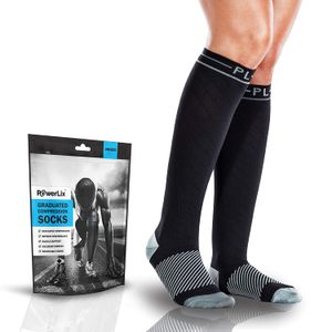 PowerLix Calcetines de compresión para hombres y mujeres – 20 – 30 mmHg Medias médicas Apoyo Circulación, Recuperación – mejores calcetines deportivos