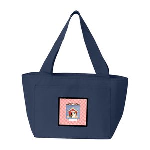 Tesoros de la Caroline bb2879na-8808 perro House Collection Bulldog Inglés Fawn Blanco Bolsa para la merienda, grandes, multicolor