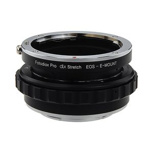 Fotodiox Dlx Stretch adaptador de montura de lente – Canon EOS (EF/EF-S) D/Cuerpo de la lente para Sony Alpha E-Mount Mirrorless cámara SLR con Macro
