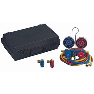 Robinair 48510 R134a Manómetro multiuso de aluminio con mangueras de 72 pulgadas