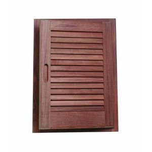 SeaTeak louvered Puerta de teca y el marco