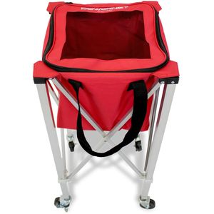 Powernet pelota Caddy Carro con ruedas para béisbol y softball y tenis