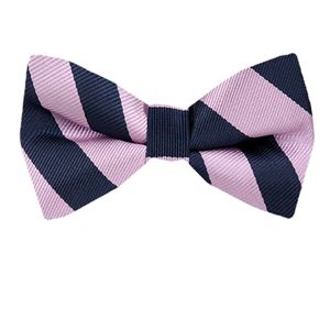 Men's College Repp Stripe Pre-tied Bow Tie - Many Colors Available