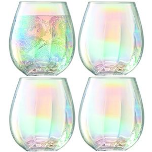 Juego de vaso LSA International 145 fl oz4 de 4 Mother of Pearl