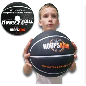 HoopsKing Weighted Basketball with Training DVD, 28."5-2.75 lbs, 29.5" - 3 lbs