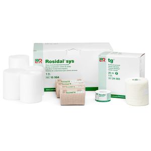 Lohmann & Rauscher Rosidal Sys - Sistema de compresión de corto estiramiento, vendajes para el tratamiento de infedema y úlceras venosas, kit de compr