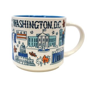 café de Starbucks 2018, Estado allí Series, Washington DC taza 14-ounce, con caja de regalo