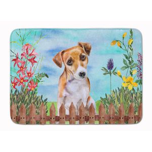 Caroline 's Treasures Jack Russell Terrier # 2 primavera alfombrilla de piso, 19" x 27", multicolor