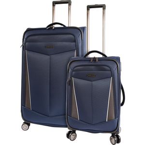 Perry Ellis Glenwood 2 pieza Spinner ampliable Equipaje Set, Marino), PE-EV-9000-2-NY