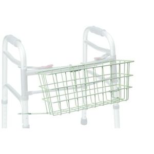 Graham-field 603904 un andador cesta para 1" Walkers, Plata
