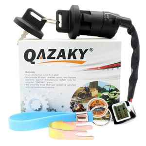 QAZAKY Interruptor de llave de encendido para Polaris ATV Sportsman Outlaw Predator Scrambler Sawtooth 50 90 110 200 EFI 0453417 0450549