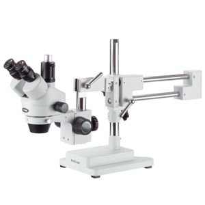 Microscopio De Enfoque Estéreo Trinocular Profesional Ams...