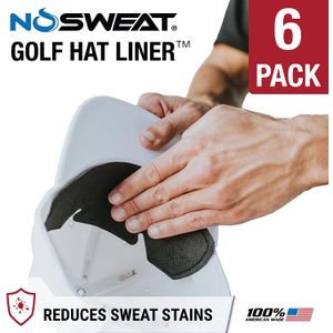 No Sweat Golf Hat Liner & Cap Protection - Prevent Hat Stains Rings | Moisture Wicking, Headband, Sweatband, Hat Saver & Protection, Prevention, Cooli