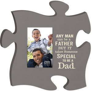 CUALQUIER Hombre puede ser un padre But it takes alguien especial a ser una Dad rompecabezas marco de fotos 12 x 12