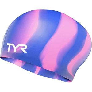 TYR - Gorro de natación de silicona, multicolor