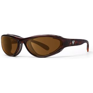 7eye por panoptx viento marco anteojos de sol con lentes polarizadas Cobre, Dark Tortoise, pequeña/mediana)