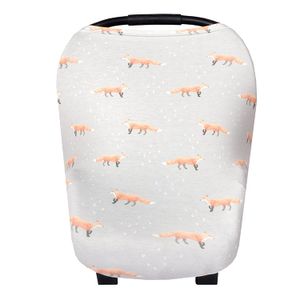 Copper Pearl - Funda para asiento de coche para bebé (5 en 1), color gris con zorros "Swift"