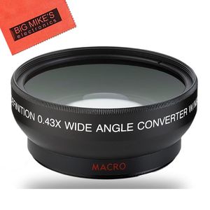 58 mm 0.43 X Lente Gran Angular para Canon Digital EOS Rebel SL1, T1i, T2i, T3, T3i, T4i, T5, T5i eos60d, eos70d, 50d, 40d, 30d, EOS 5d, EOS5D Mark II