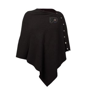 Littlearth NHL Womens NHL Black Out Button Poncho