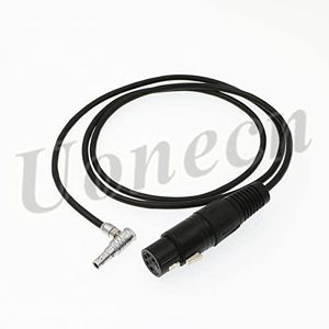 ARRI ALEXA - Cable de audio para cámara de fotos (conector XLR de 5 pines hembra a ángulo recto, conectores macho limo de 5 pines, cable de audio mini