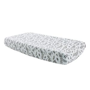 Bebe au Lait Classic - Funda para cambiador de muselina, diseño de hojas