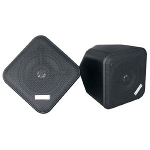 Pyle Home pdwp5bk – 5 inchs – Resistente a la intemperie interior/exterior Full Range Carcasas de altavoces de dos vías (Negro) (1 par)