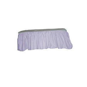 Baby Doll Gingham/anilla Patchwork falda para cuna/cuna polvo Ruffle, lavanda