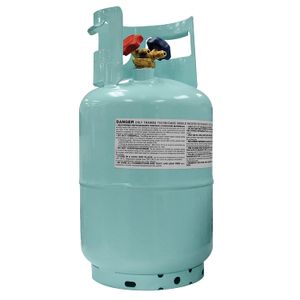 Mastercool (conexión de cilindro de punto azul R134 a refrigerante con interruptor de flotador y 1/2" Acme 67010) – 30 lb. Capacidad